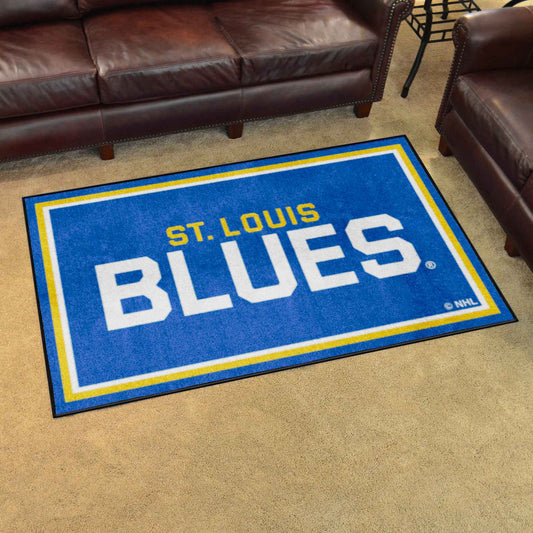St. Louis Blues 4ft. x 6ft. Plush Area Rug