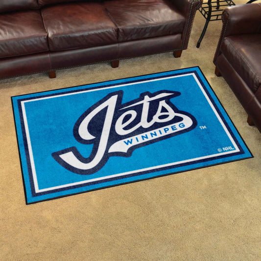 Winnipeg Jets 4ft. x 6ft. Plush Area Rug