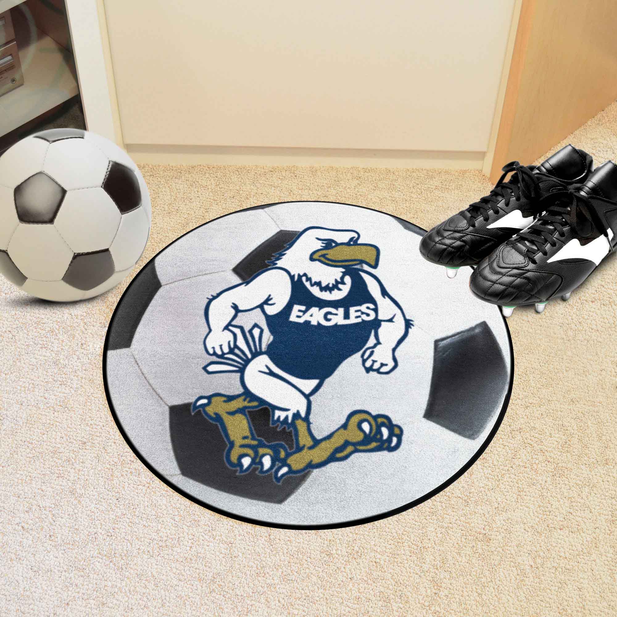 Georgia Southern Eagles Soccer Ball Rug - 27in. Diameter - Georgia Southern