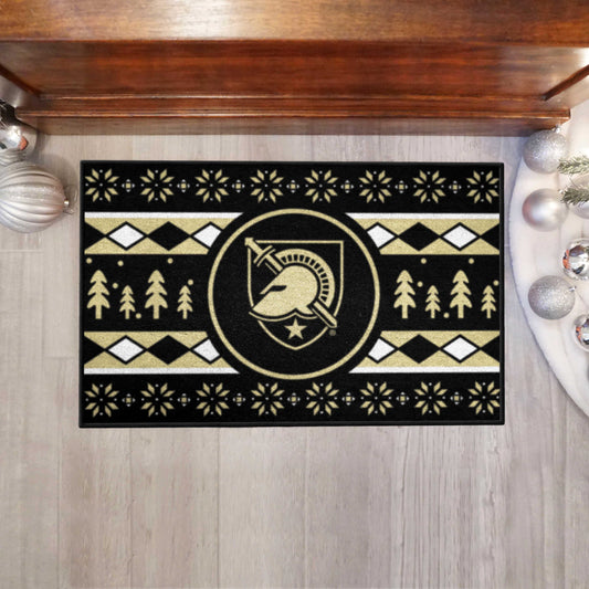 Army West Point Black Knights Holiday Sweater Starter Mat Accent Rug - 19in. x 30in. - Army West Point