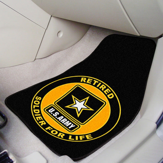 U.S. Army Front Carpet Car Mat Set - 2 Pieces