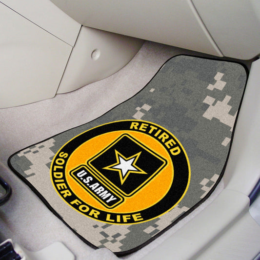 U.S. Army Front Carpet Car Mat Set - 2 Pieces