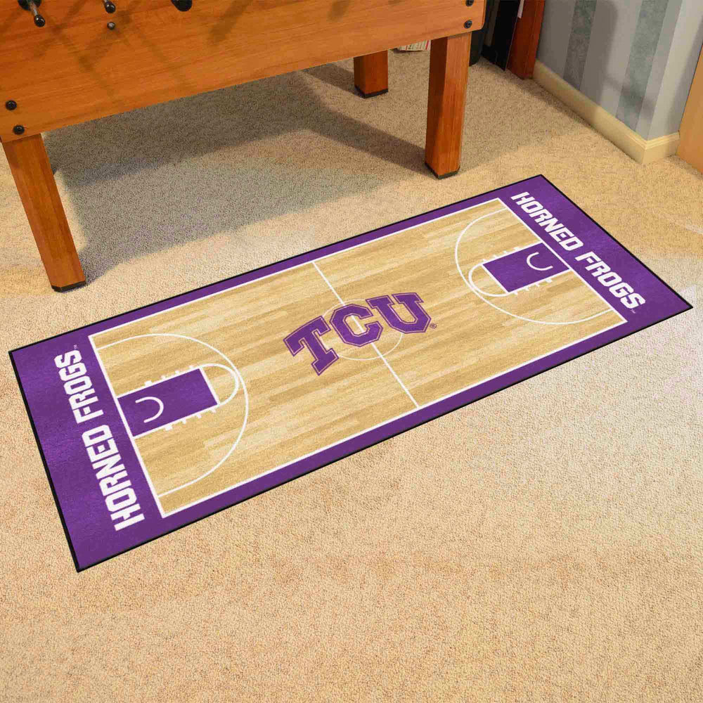 TCU Horned Frogs Court Runner Rug - 30in. x 72in. - TCU - Flyclothing LLC