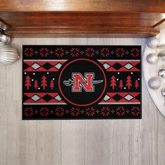 Nicholls State Colonels Holiday Sweater Starter Mat Accent Rug - 19in. x 30in. - Nicholls State