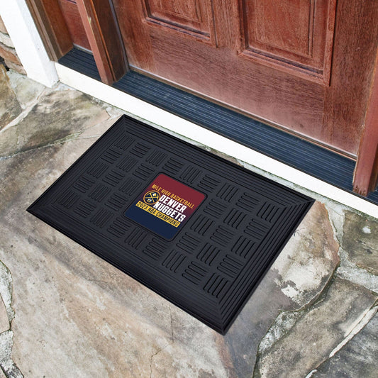Denver Nuggets 2023 NBA Finals Champions Heavy Duty Vinyl Medallion Door Mat - 19.5in. x 31in. - Denver Nuggets