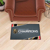 Vegas Golden Knights 2023 Stanley Cup Champions Starter Mat Accent Rug - 19in. x 30in. - Vegas Golden Knights