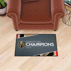 Vegas Golden Knights 2023 Stanley Cup Champions Starter Mat Accent Rug - 19in. x 30in.