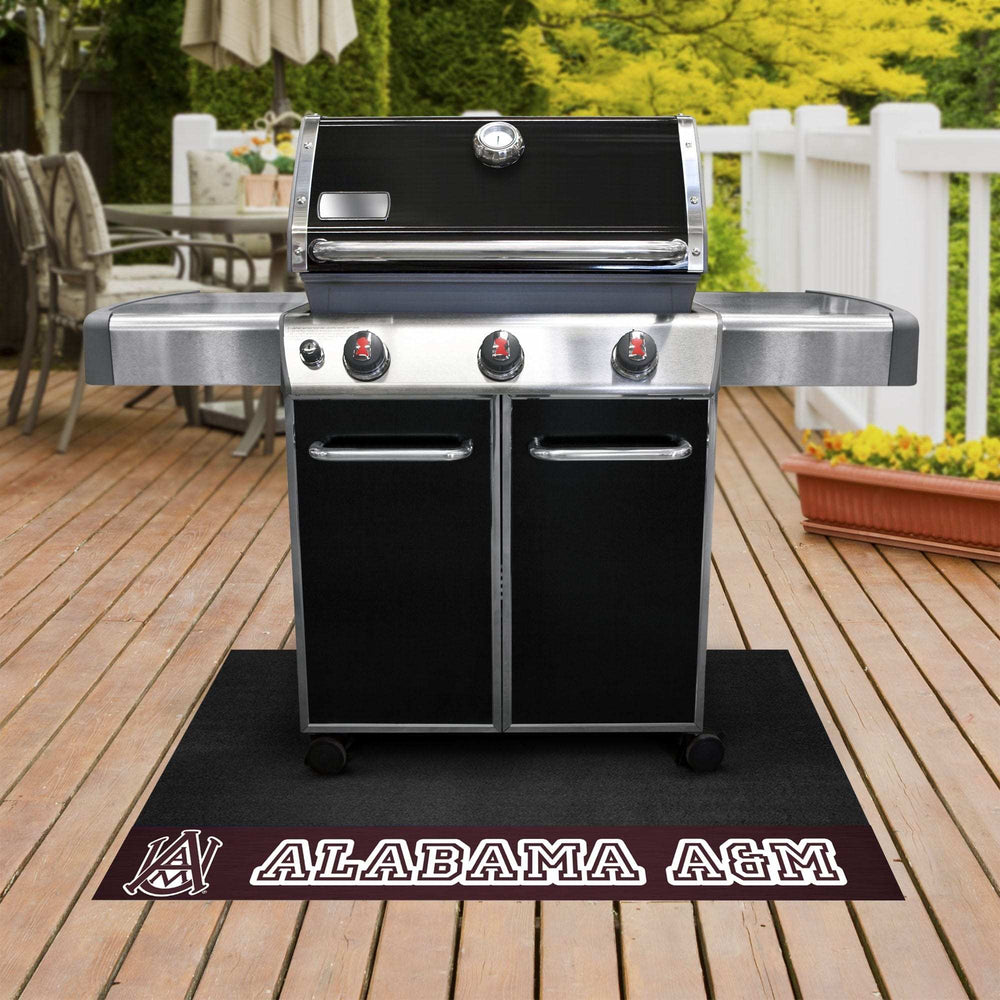 Alabama A&M Bulldogs Vinyl Grill Mat - 26in. x 42in. - Alabama A&M - Flyclothing LLC