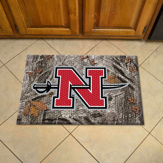 Nicholls State Colonels Rubber Scraper Door Mat Camo - Nicholls State - Flyclothing LLC