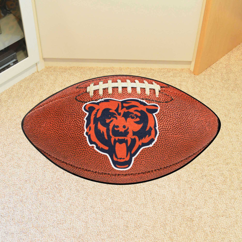 Chicago Bears Football Rug - 20.5in. x 32.5in. - Chicago Bears - Flyclothing LLC