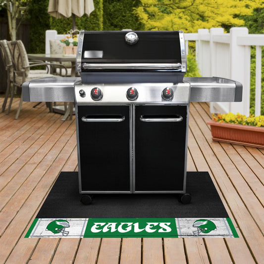 Philadelphia Eagles Vinyl Grill Mat - 26in. x 42in. - Retro Collection - Philadelphia Eagles