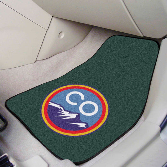 Colorado Rockies Front Carpet Car Mat Set - 2 Pieces - Colorado Rockies