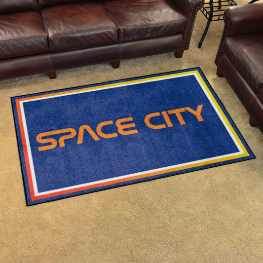 Houston Astros 4ft. x 6ft. Plush Area Rug - Houston Astros