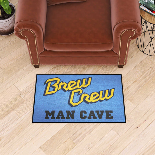 Milwaukee Brewers Man Cave Starter Mat Accent Rug - 19in. x 30in. - Milwaukee Brewers