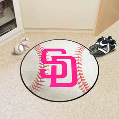 San Diego Padres Baseball Rug - 27in. Diameter - San Diego Padres