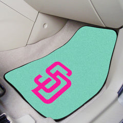 San Diego Padres Front Carpet Car Mat Set - 2 Pieces - San Diego Padres