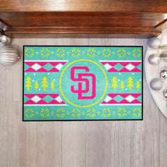 San Diego Padres Holiday Sweater Starter Mat Accent Rug - 19in. x 30in. - San Diego Padres