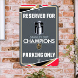 Vegas Golden Knights 2023 Stanley Cup Champions Team Color Reserved Parking Sign Décor 18in. X 11.5in. Lightweight - Vegas Golden Knights