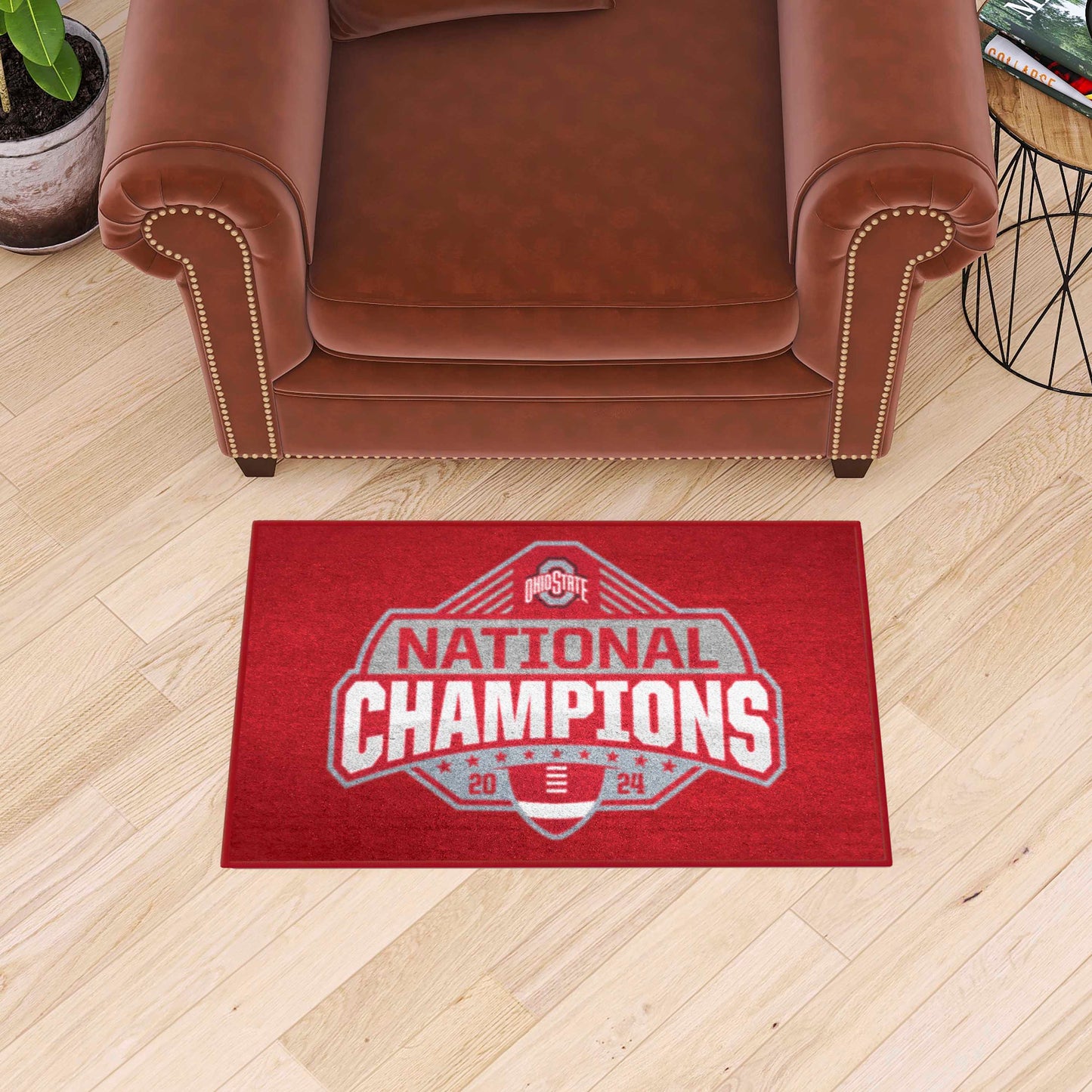 Official Ohio State 2024 National Champions Logo 19"x30" Starter Mat - Ohio State Buckeyes - Flyclothing LLC