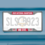 Official Ohio State 2024 National Champions Logo 6.25"x12.25" License Plate Frame - Ohio State Buckeyes - Flyclothing LLC