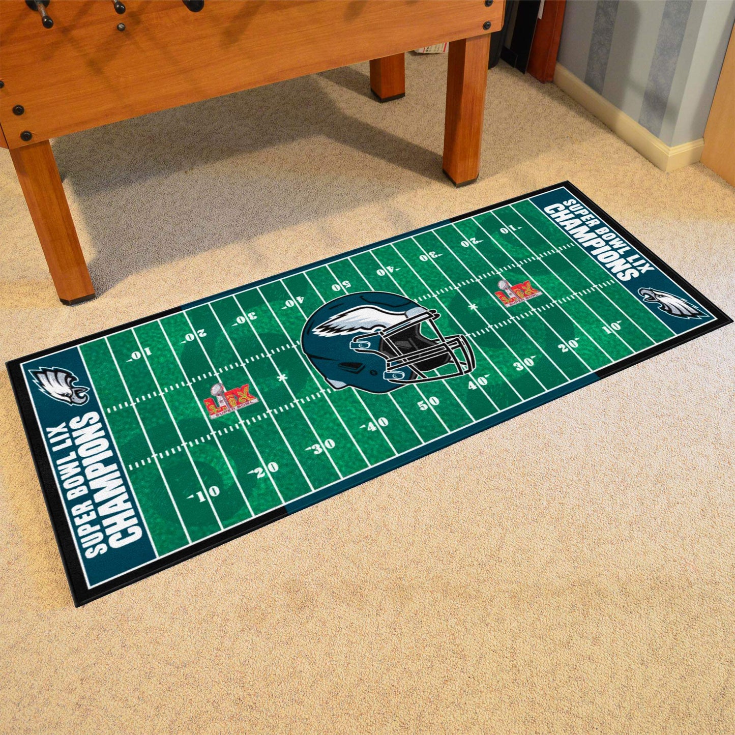 Philadelphia Eagles Super Bowl LIX Champions Football Field Runner - Philadelphia Eagles - Flyclothing LLC