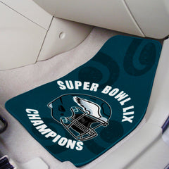 Philadelphia Eagles Super Bowl LIX Champions 2-pc Carpet Car Mat Set
