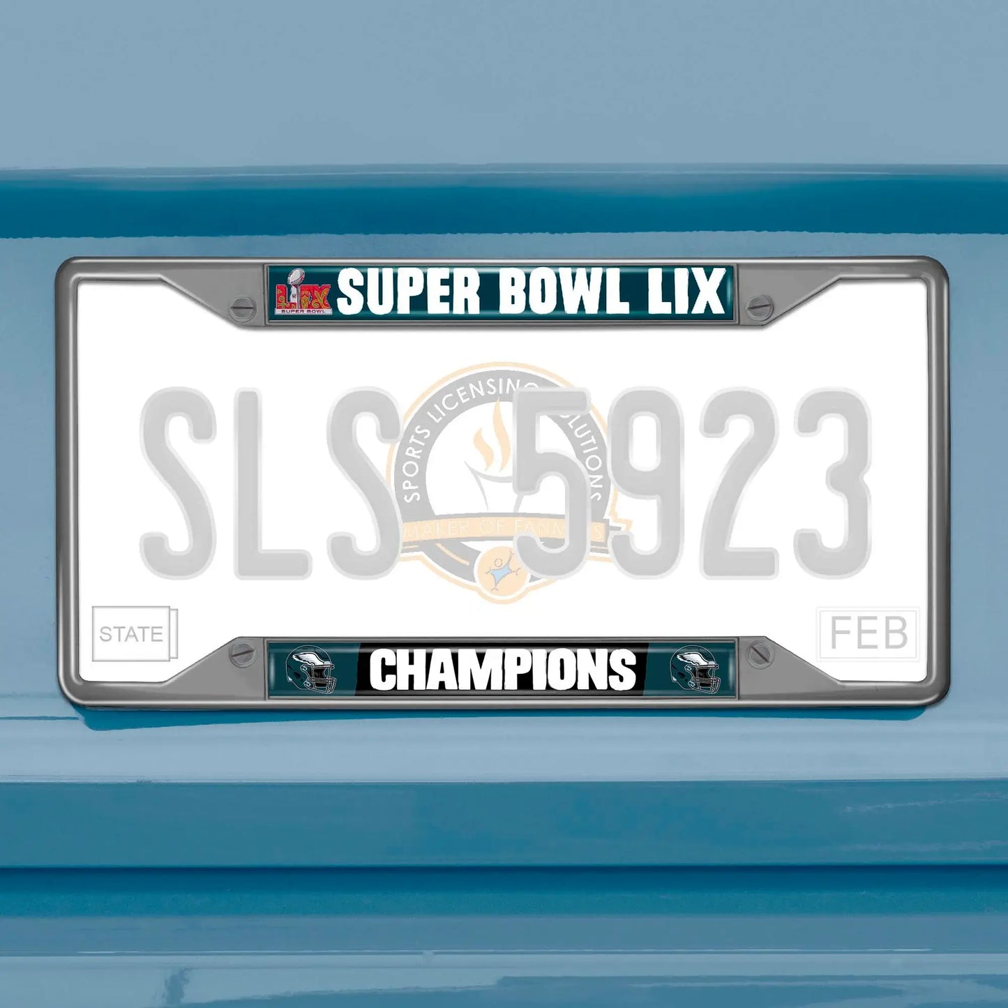 Philadelphia Eagles Super Bowl LIX Champions License Plate Frame - Philadelphia Eagles - Flyclothing LLC