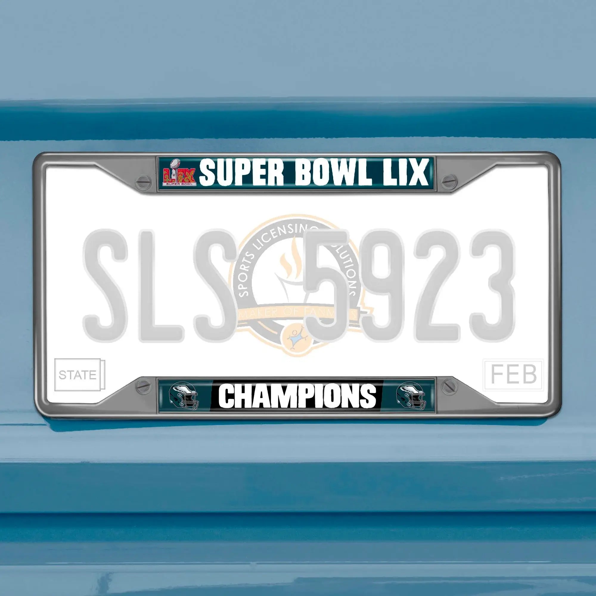 Philadelphia Eagles Super Bowl LIX Champions License Plate Frame - Philadelphia Eagles - Flyclothing LLC