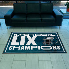 Philadelphia Eagles Super Bowl LIX Champions 4X6 Logo Mat Landscape
