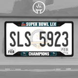 Philadelphia Eagles Super Bowl LIX Champions License Plate Frame Black - Philadelphia Eagles - Flyclothing LLC
