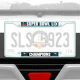 Philadelphia Eagles Super Bowl LIX Champions License Plate Frame White - Philadelphia Eagles - Flyclothing LLC
