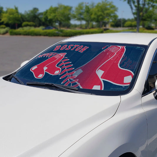 Boston Red Sox Windshield Sun Shade - Boston Red Sox