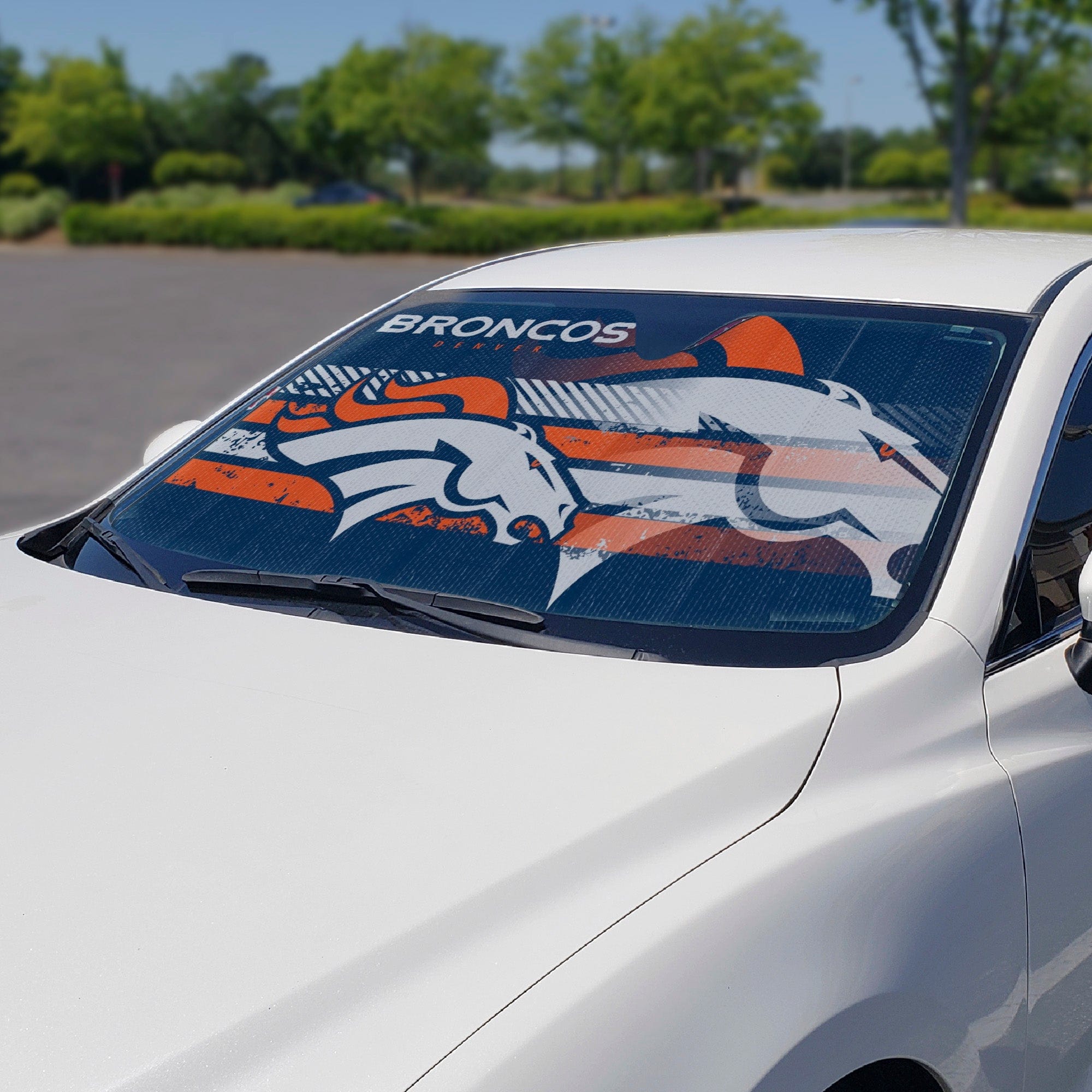 Denver Broncos Windshield Sun Shade - Denver Broncos