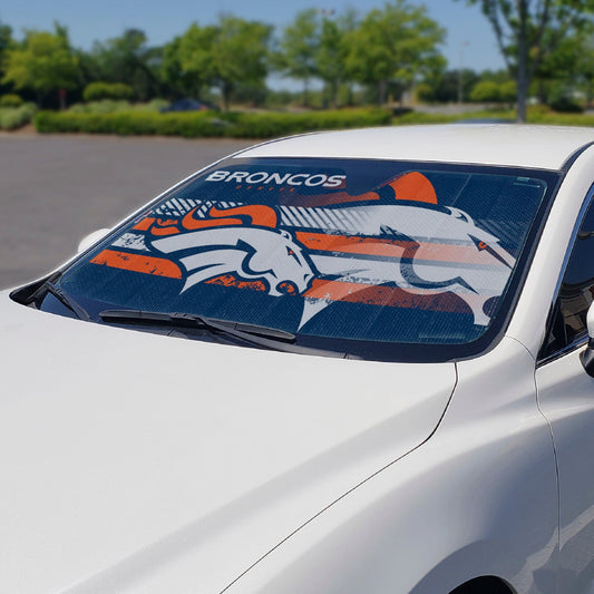 Denver Broncos Windshield Sun Shade - Denver Broncos