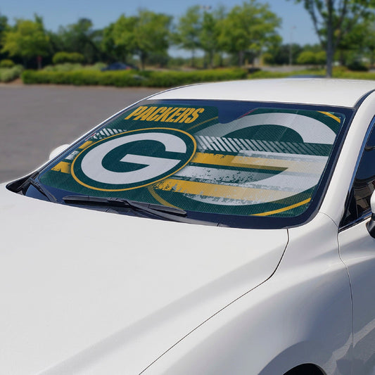 Green Bay Packers Windshield Sun Shade - Green Bay Packers