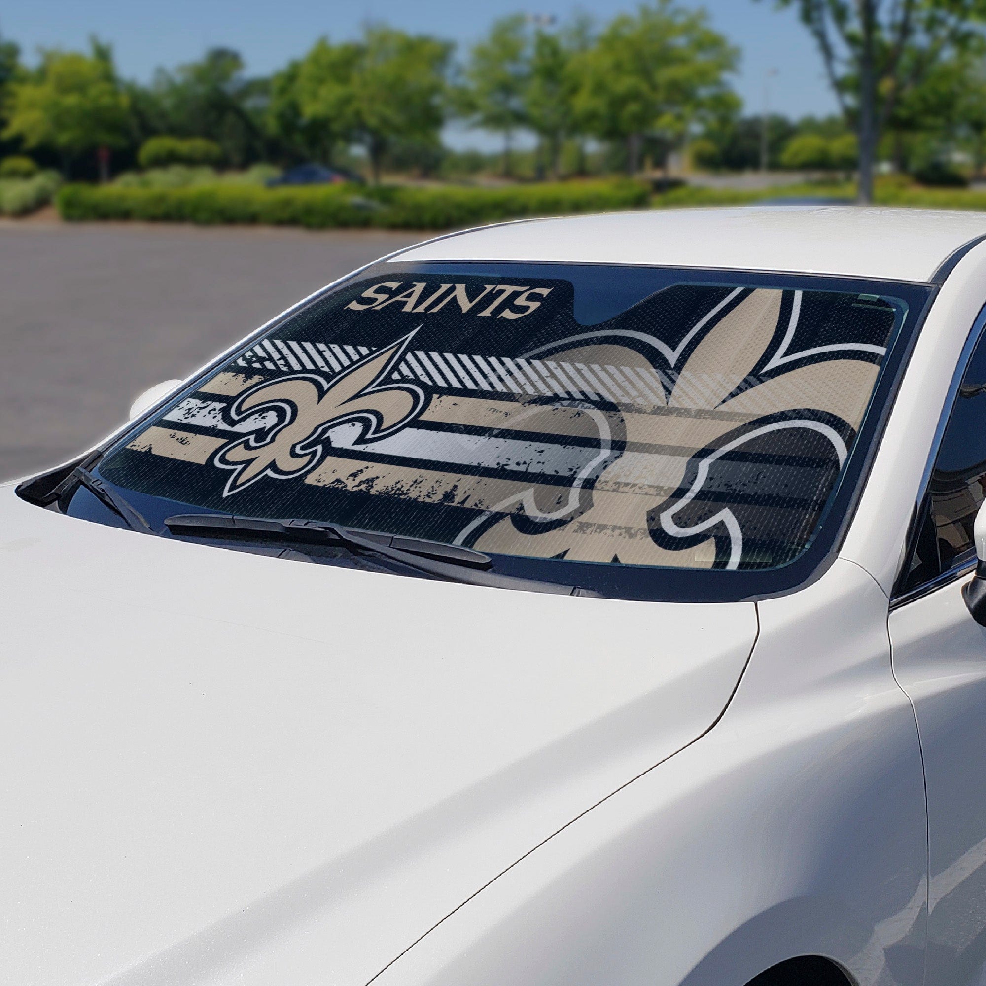New Orleans Saints Windshield Sun Shade - New Orleans Saints