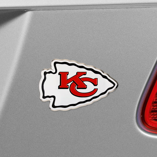 Kansas City Chiefs Heavy Duty Aluminum Embossed Color Emblem - Kansas City Chiefs
