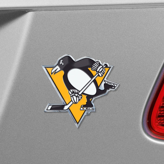 Pittsburgh Penguins Heavy Duty Aluminum Embossed Color Emblem - Pittsburgh Penguins