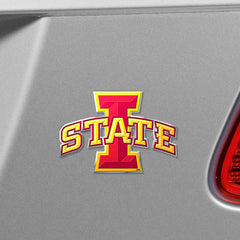 Iowa State Cyclones Heavy Duty Aluminum Embossed Color Emblem - Iowa State