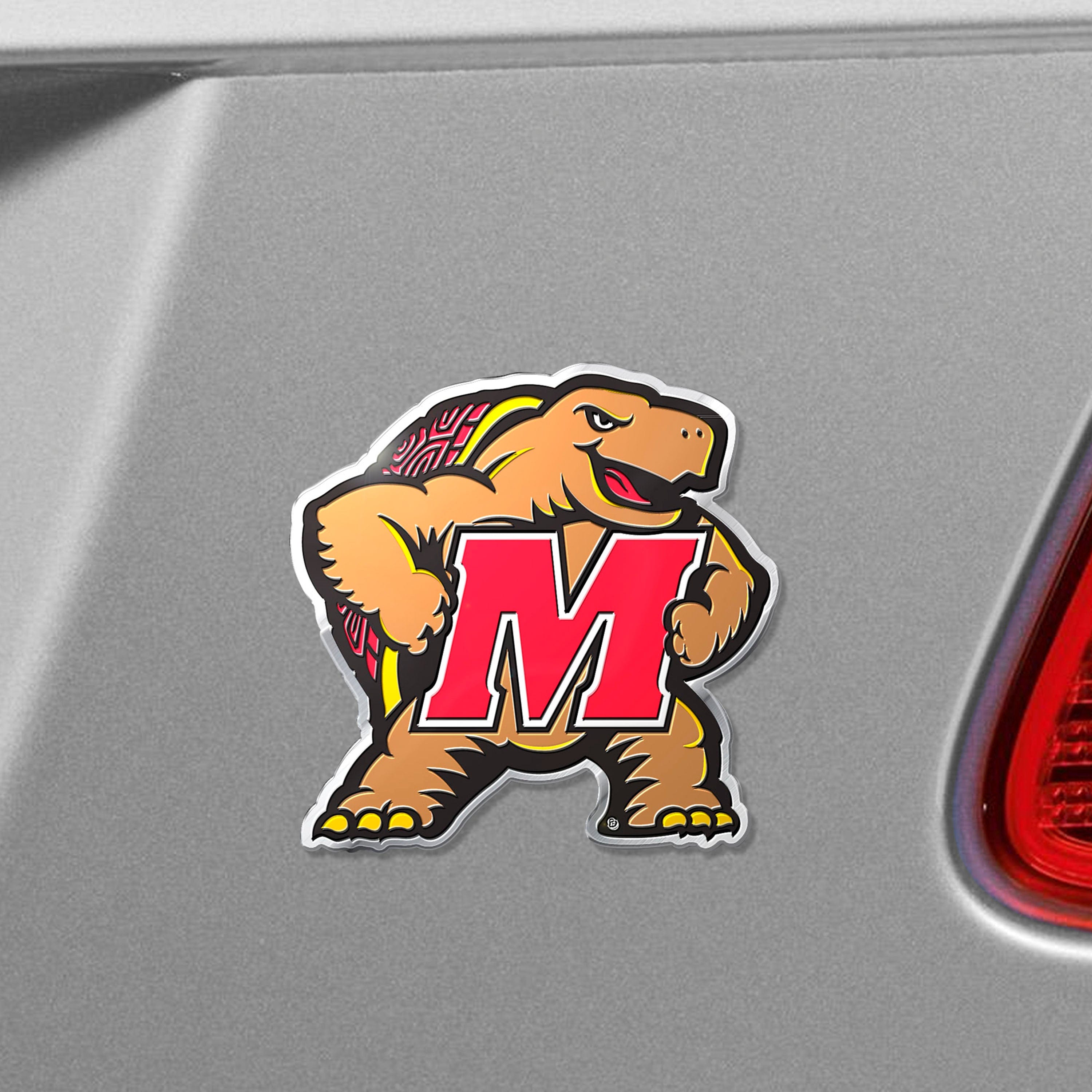 Maryland Terrapins Heavy Duty Aluminum Embossed Color Emblem - Maryland