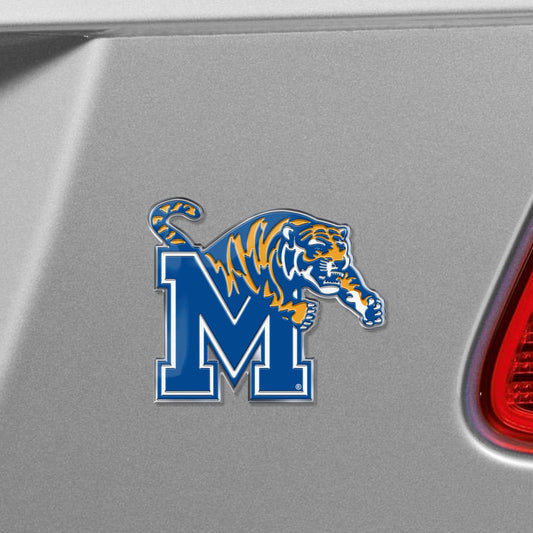 Memphis Tigers Heavy Duty Aluminum Embossed Color Emblem - Memphis
