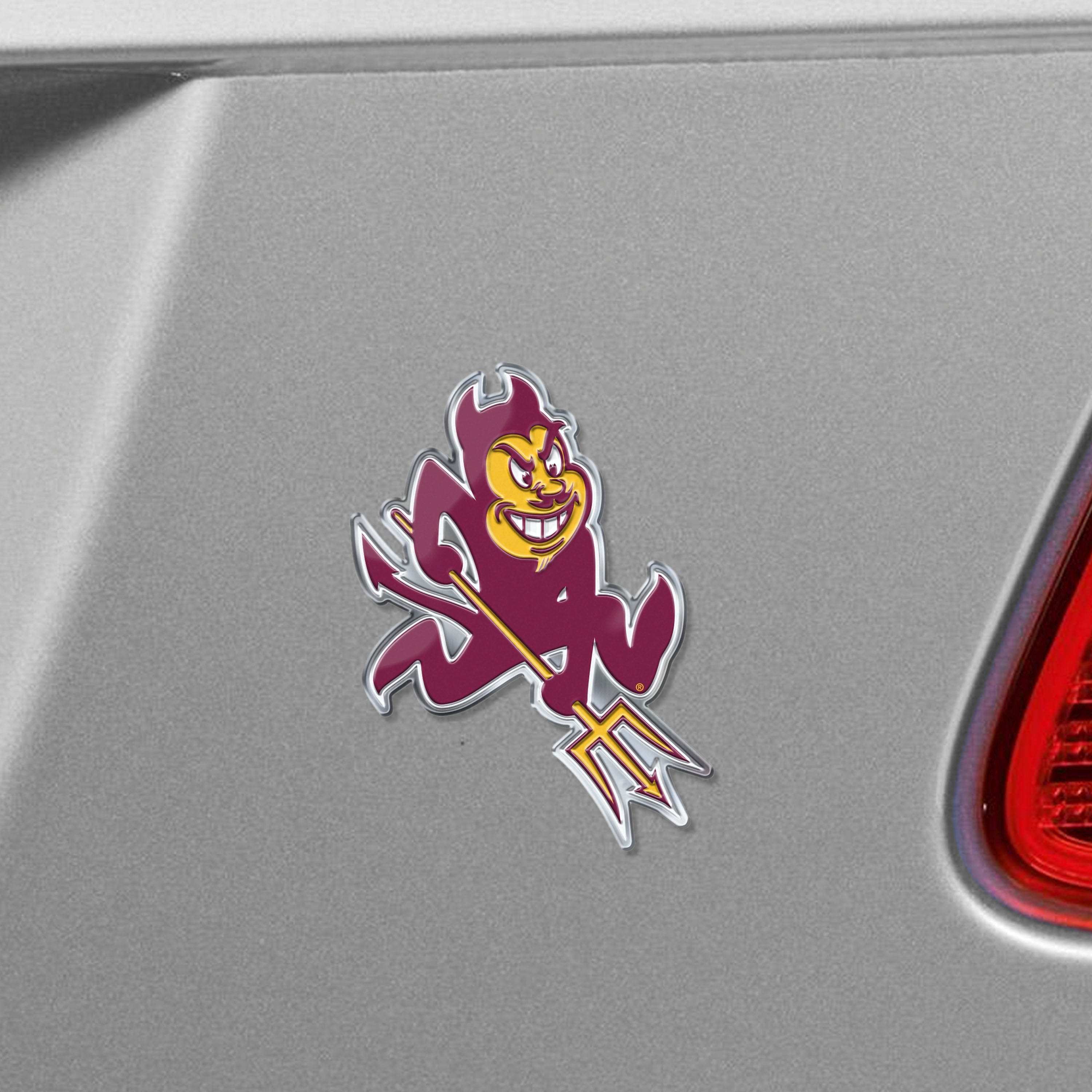 Arizona State Sun Devils Heavy Duty Aluminum Embossed Color Emblem - Alternate - Arizona State