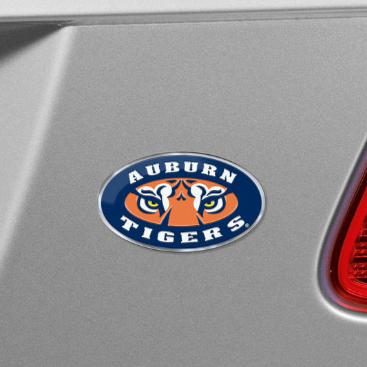 Auburn Tigers Heavy Duty Aluminum Embossed Color Emblem - Alternate - Auburn