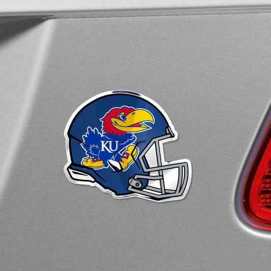 Kansas Jayhawks Heavy Duty Aluminium Helmet Emblem - Kansas