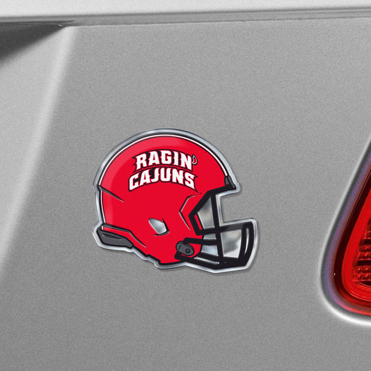 Louisiana-Lafayette Ragin' Cajuns Heavy Duty Aluminium Helmet Emblem - Louisiana-Lafayette