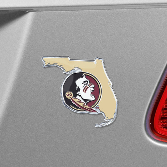 Florida State Seminoles Team State Aluminum Embossed Emblem - Florida State