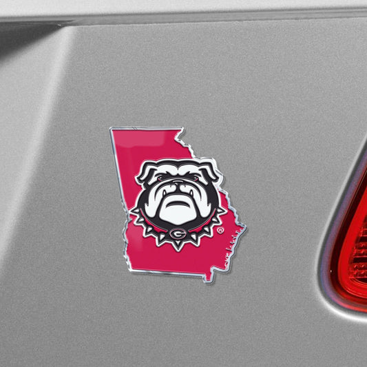 Georgia Bulldogs Team State Aluminum Embossed Emblem - Georgia