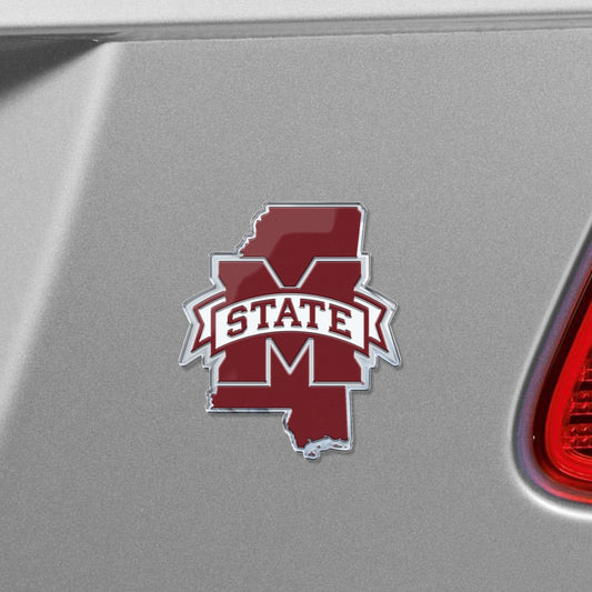 Mississippi State Bulldogs Team State Aluminum Embossed Emblem