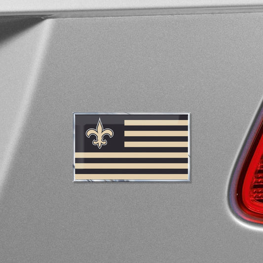 New Orleans Saints State Flag Aluminum Embossed Emblem - New Orleans Saints