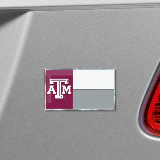 Texas A&M Aggies State Flag Aluminum Embossed Emblem - Texas A&M